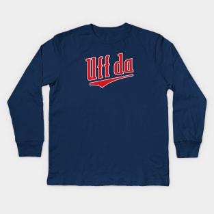 Uff da Twins Kids Long Sleeve T-Shirt